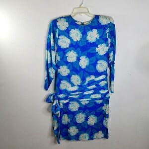 Vintage Floral 100% Silk ST GILLIAN   Dress